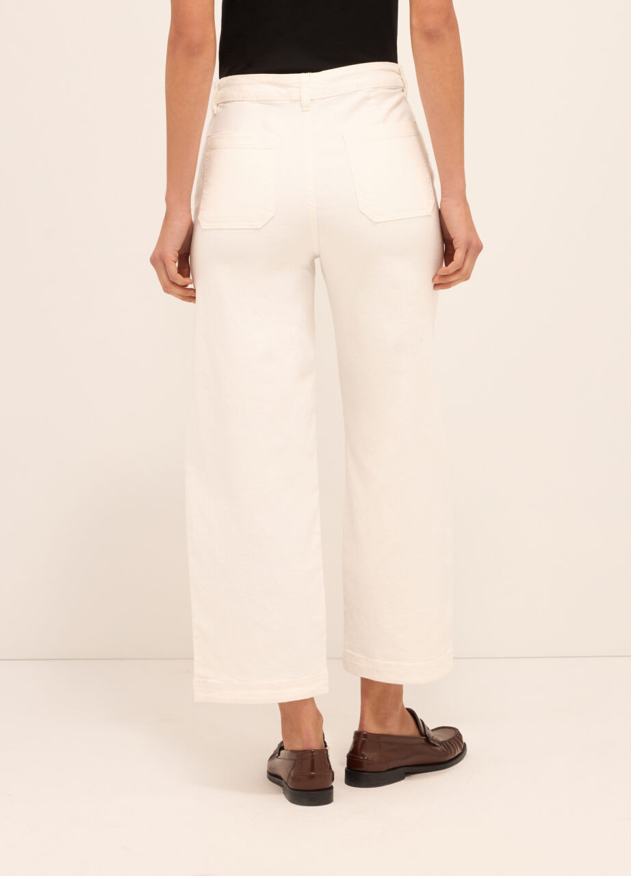 Alternative view of Jeans u mješavini pamuka sa širokim nogavicama za žene