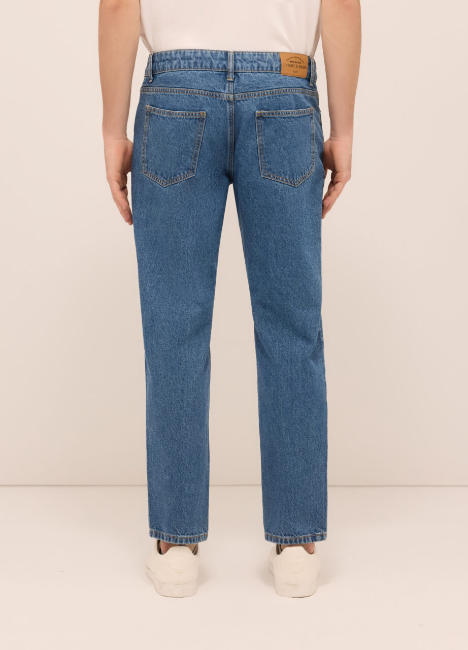 Alternative view of Jeans sa 5 džepova regularnog kroja od čistog pamuka za muškarce