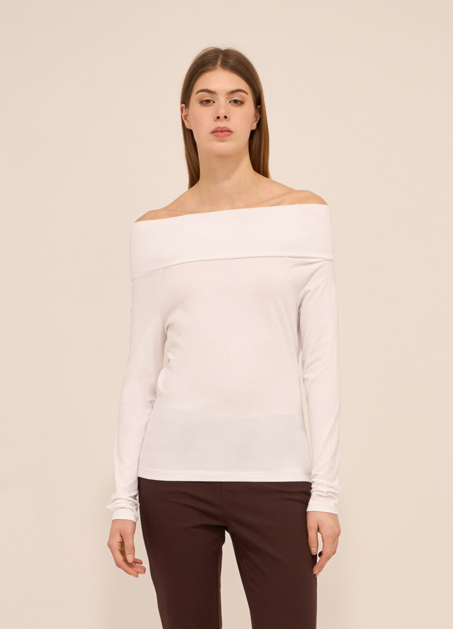 Majica od rastezljivog pamuka za žene