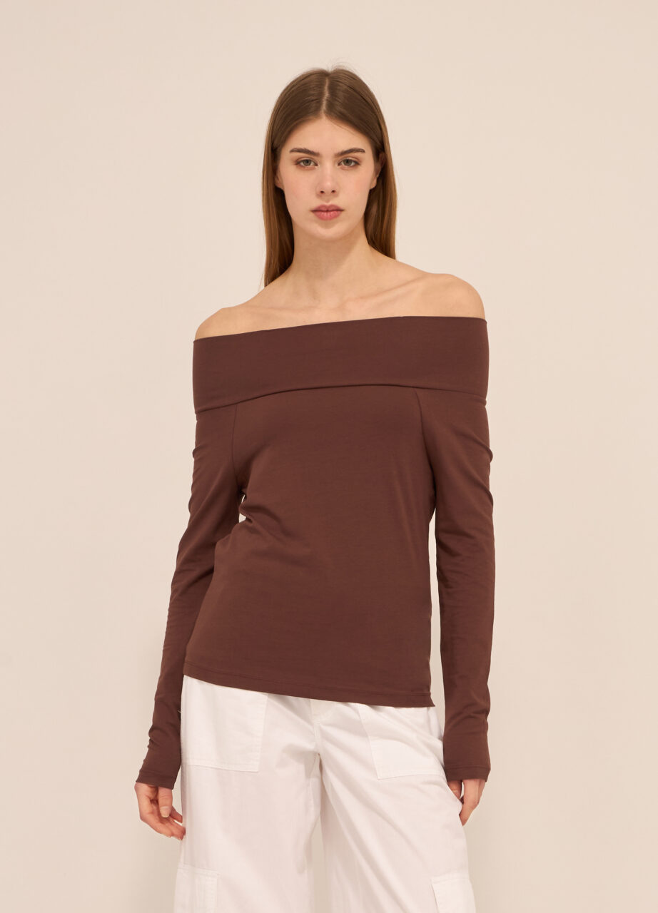 Majica od rastezljivog pamuka za žene