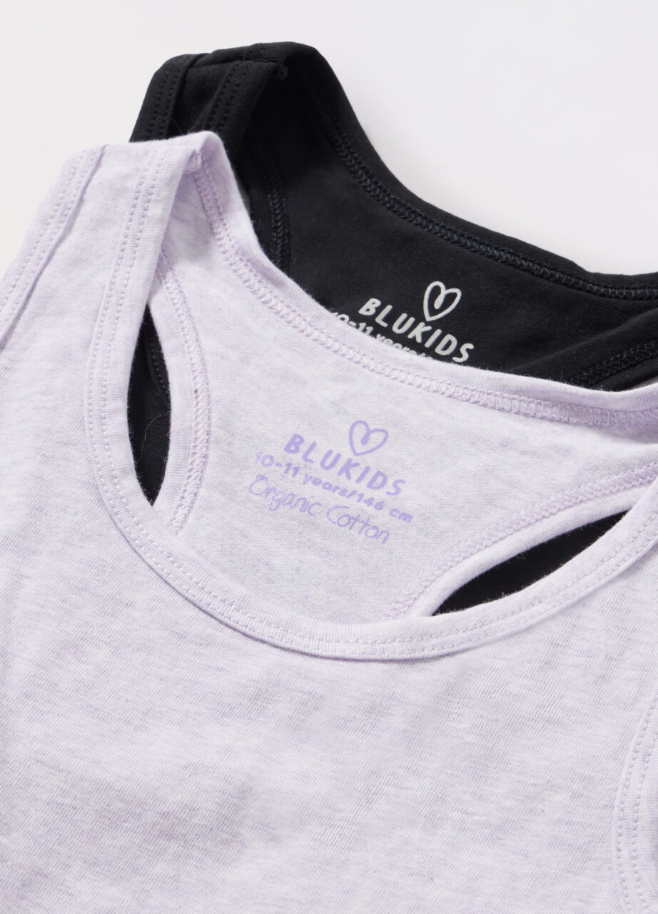 Alternative view of Pakovanje od 2 kom sportskih grudnjaka od pamuka sa elastinom za djevojčicu