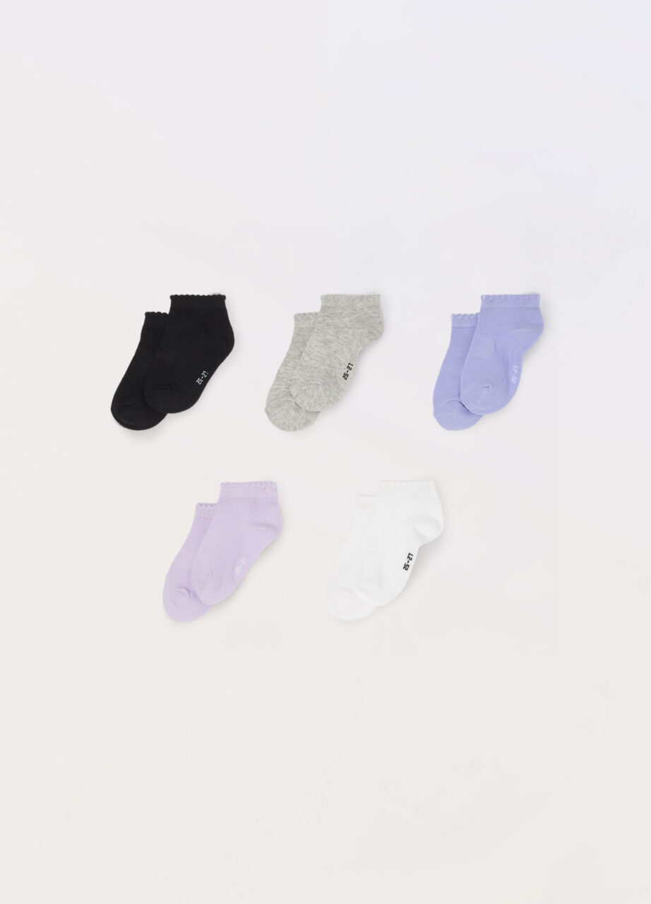 Pakovanje od 5 kratkih čarapa od mješavine pamuka sa elastinom
