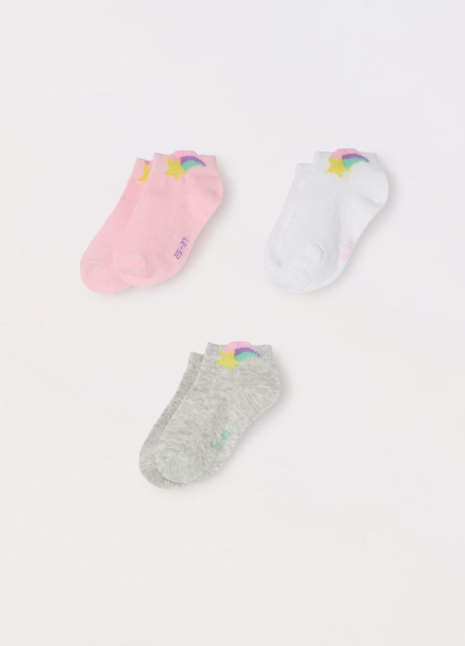 Pakovanje od 3 čarapa od mješavine pamuka sa elastinom