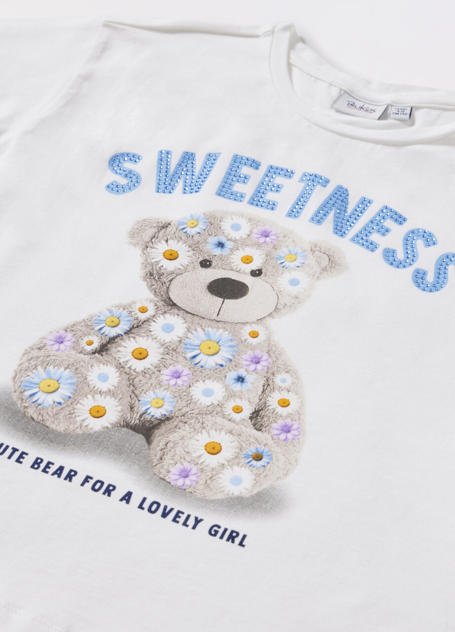 Alternative view of Majica od pamuka sa elastinom za djevojčicu