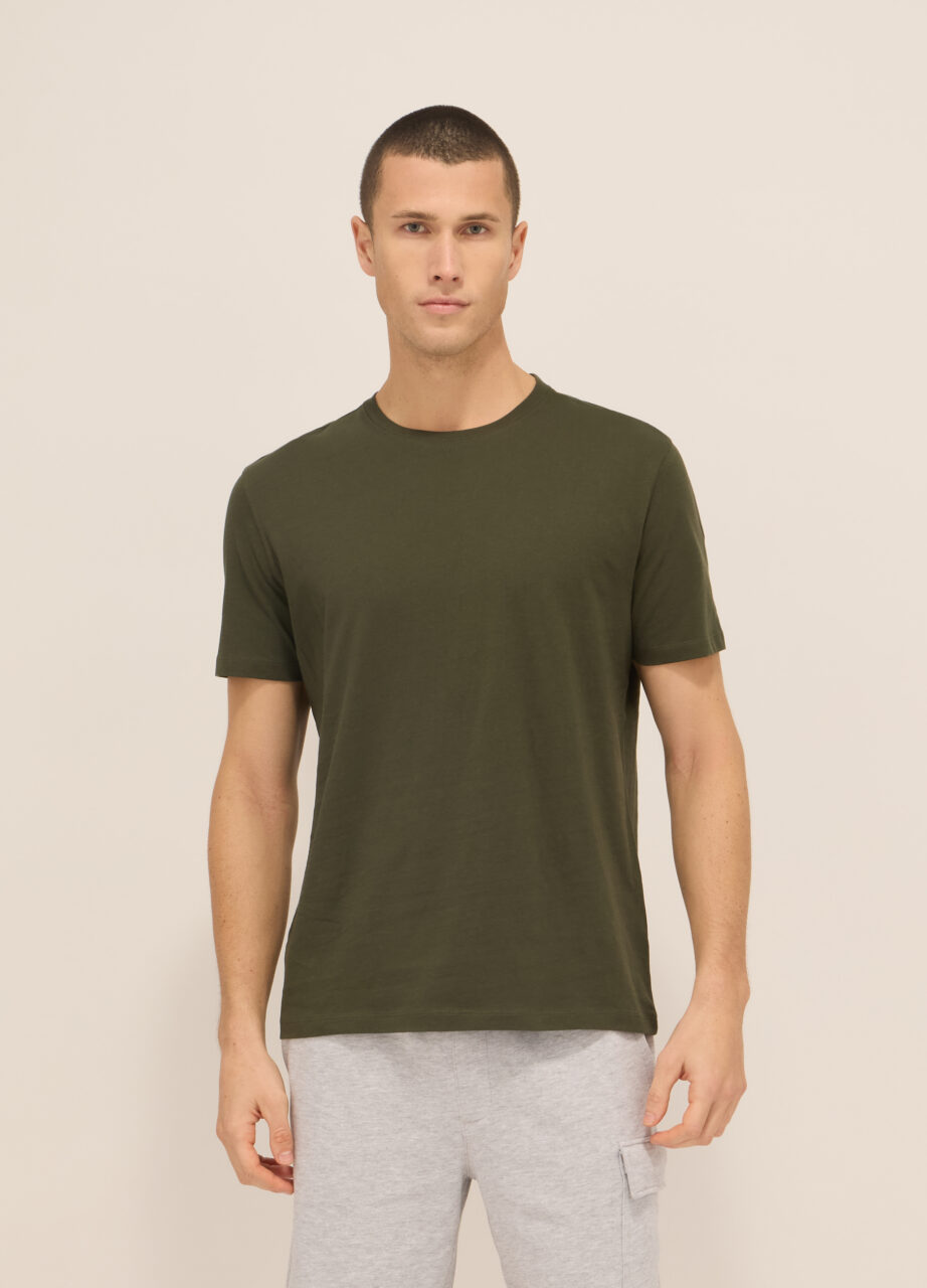 Majica s okruglim izrezom od jersey pamuka za muškarce