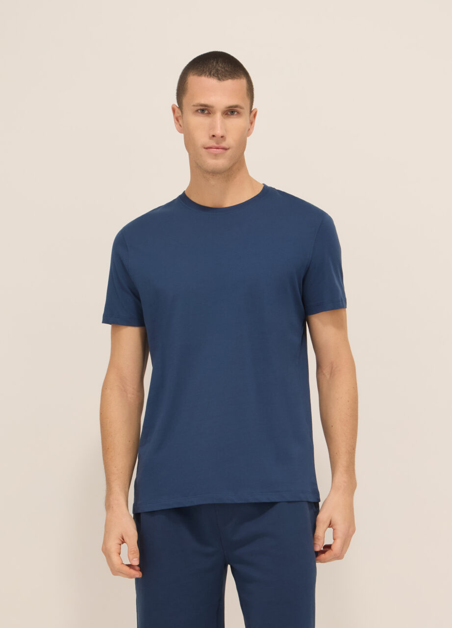 Majica s okruglim izrezom od jersey pamuka za muškarce