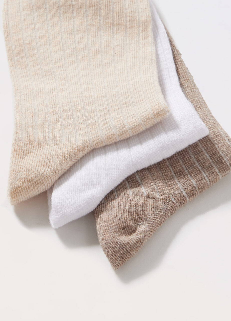 Alternative view of Pakovanje od 3 kratke čarape od mješavine pamuka za žene