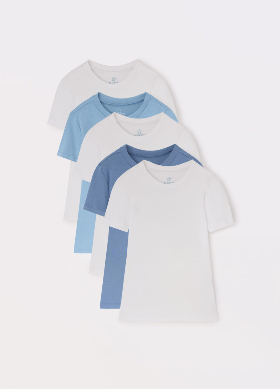Pakovanje 5 intimnih majica od čistog pamuka za dječaka