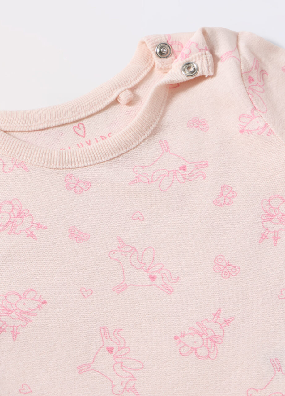 Alternative view of Bodi od čistog pamuka za novorođenčad