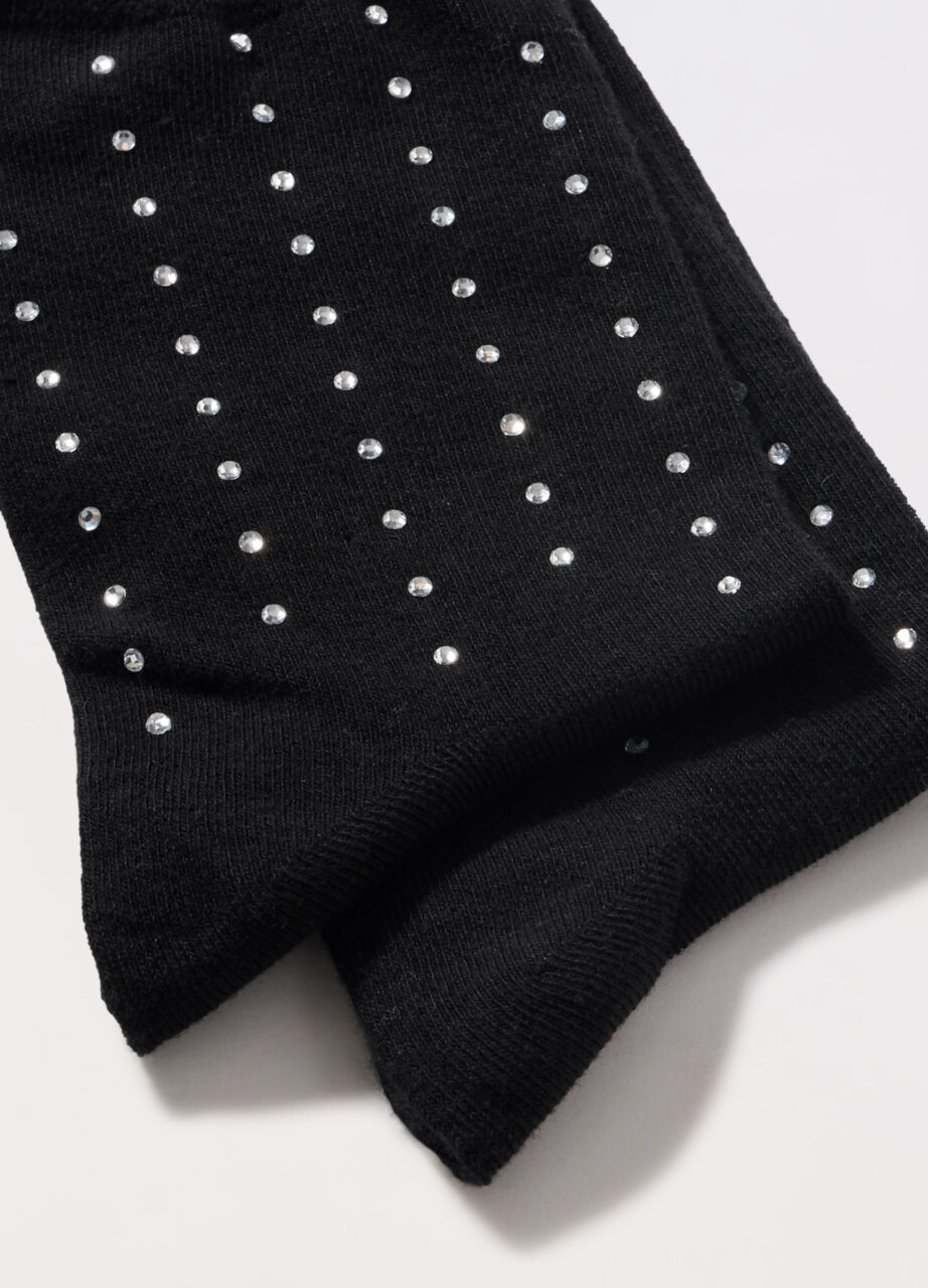 Alternative view of Čarape od mješavine pamuka s kristalima za žene