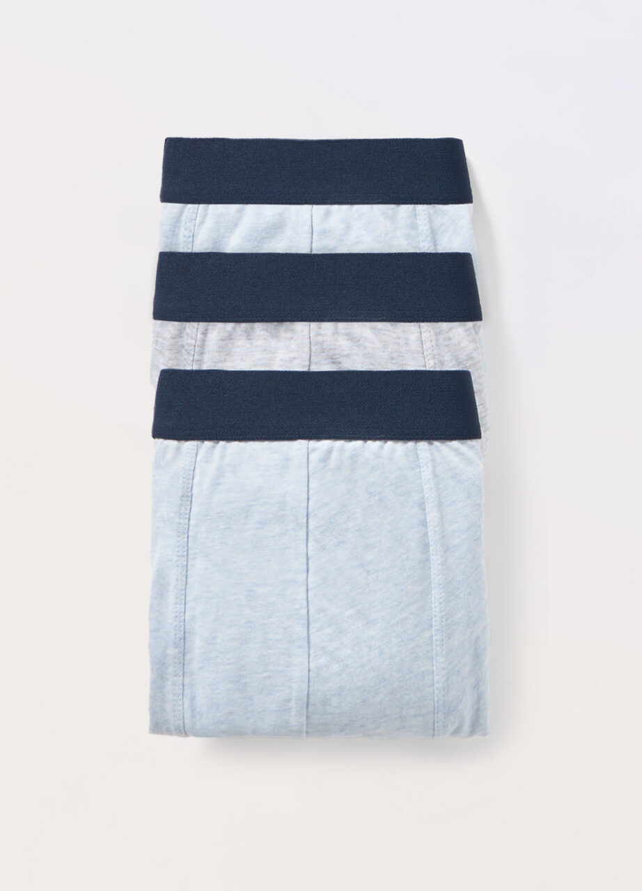 Pakovanje od 3 bokserice od čistog pamuka u jednobojnoj boji za muškarce