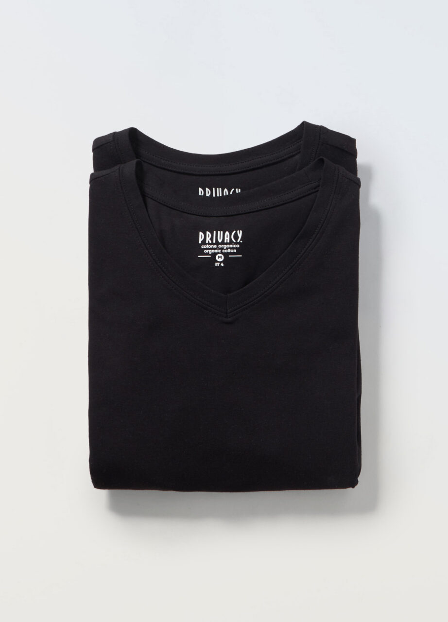 Pakovanje od 2 intimne Majica majice s V izrezom od rastezljivog pamuka za muškarce