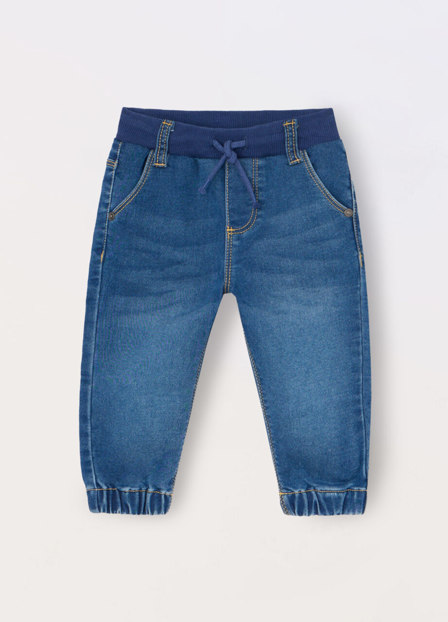 Jeans hlače sa mješavinom pamuka za novorođenče