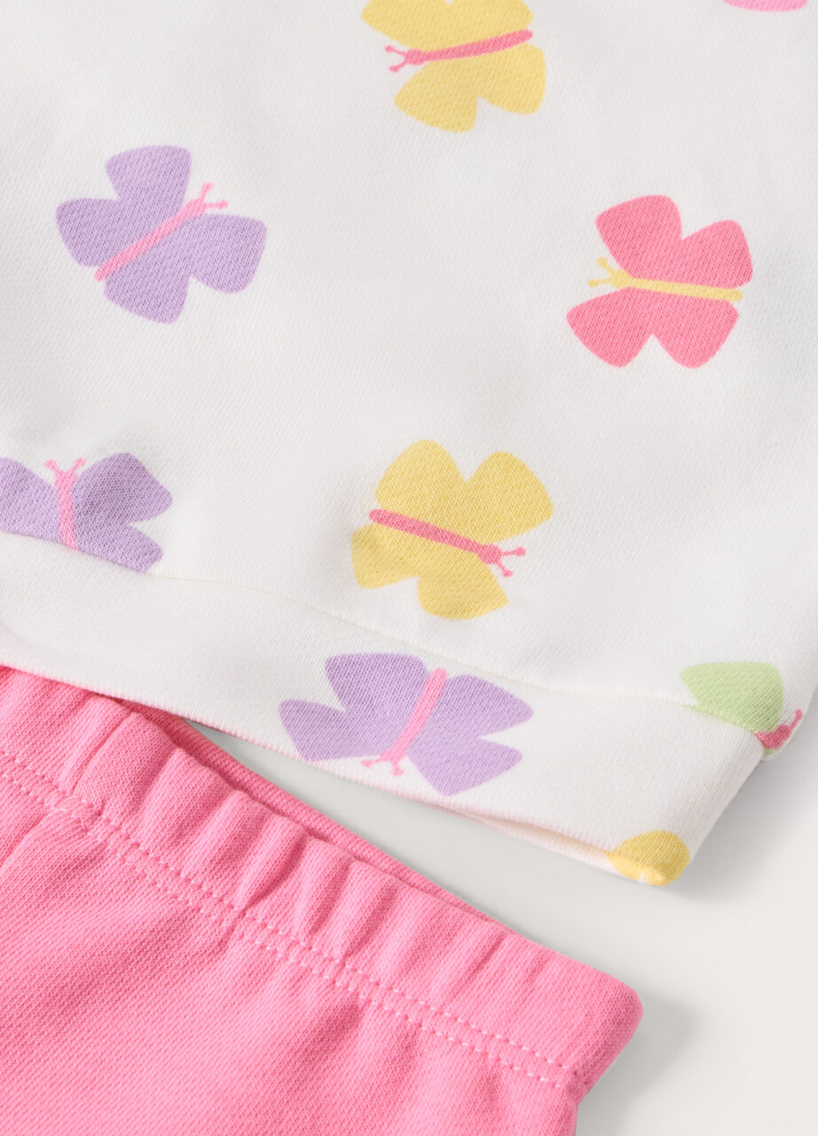 Alternative view of Komplet od pamuka sa elastinom za novorođenčad