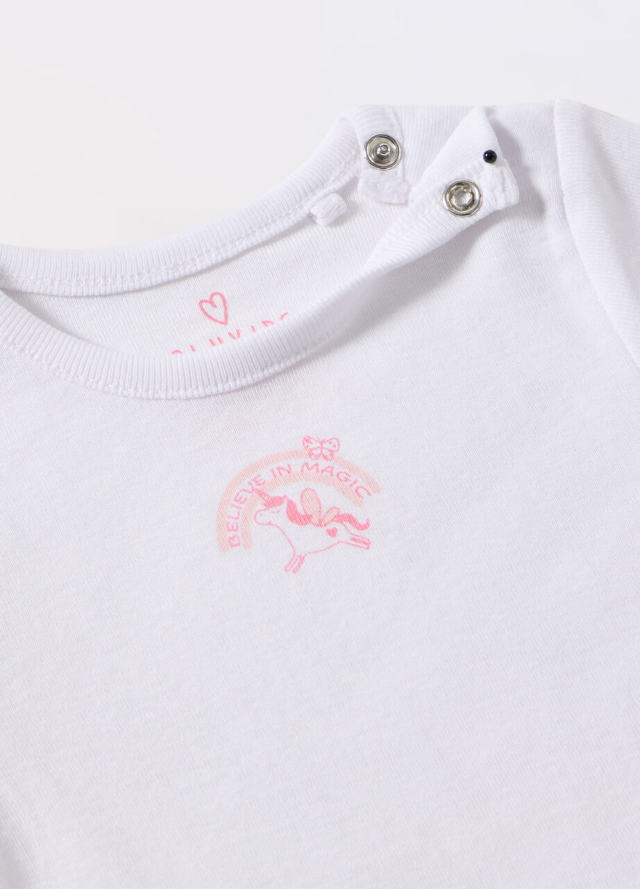 Alternative view of Bodi od čistog pamuka za novorođenčad