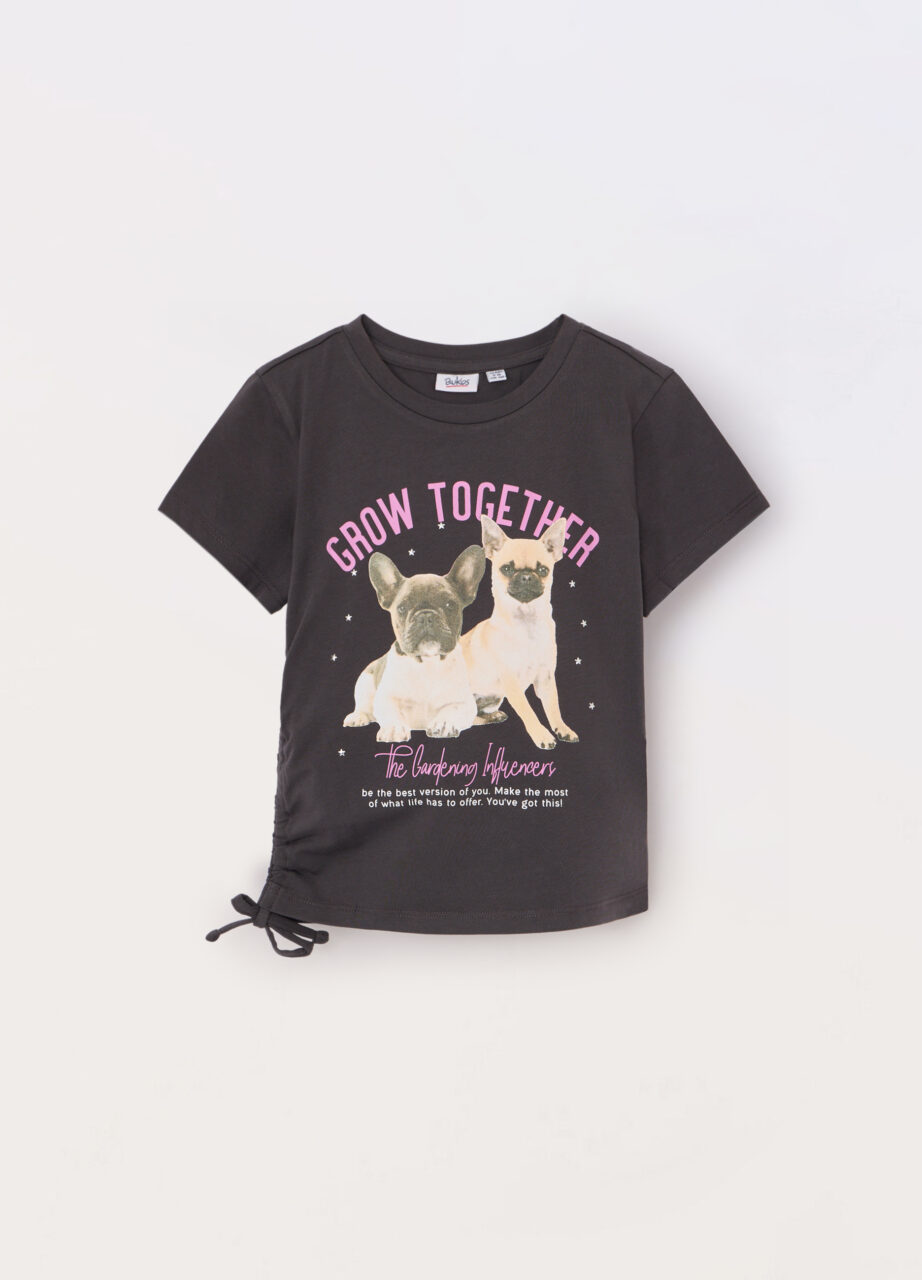 Majica od pamuka sa elastinom za djevojčicu