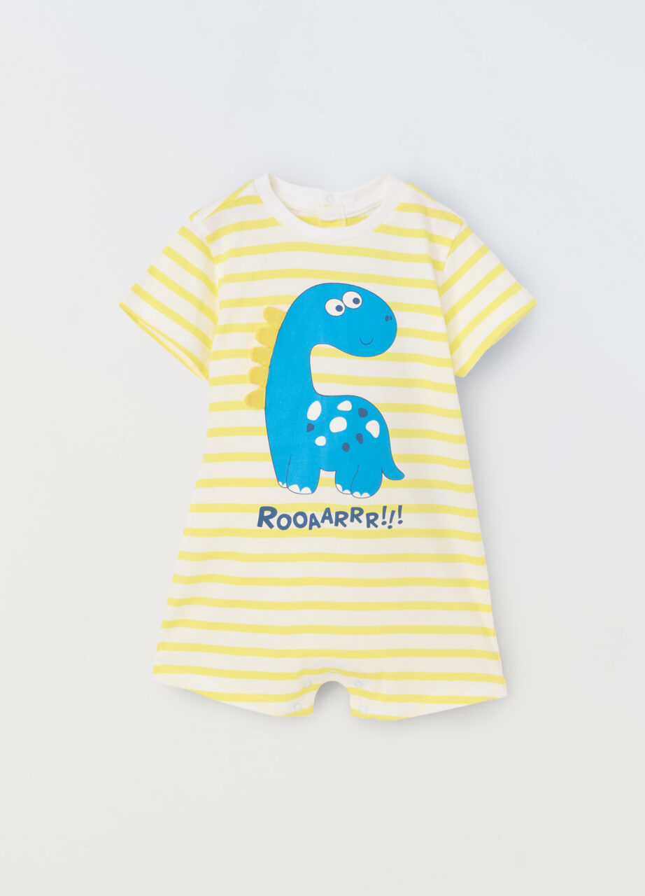 Kratki kombinezon od čistog pamuka za novorođenče