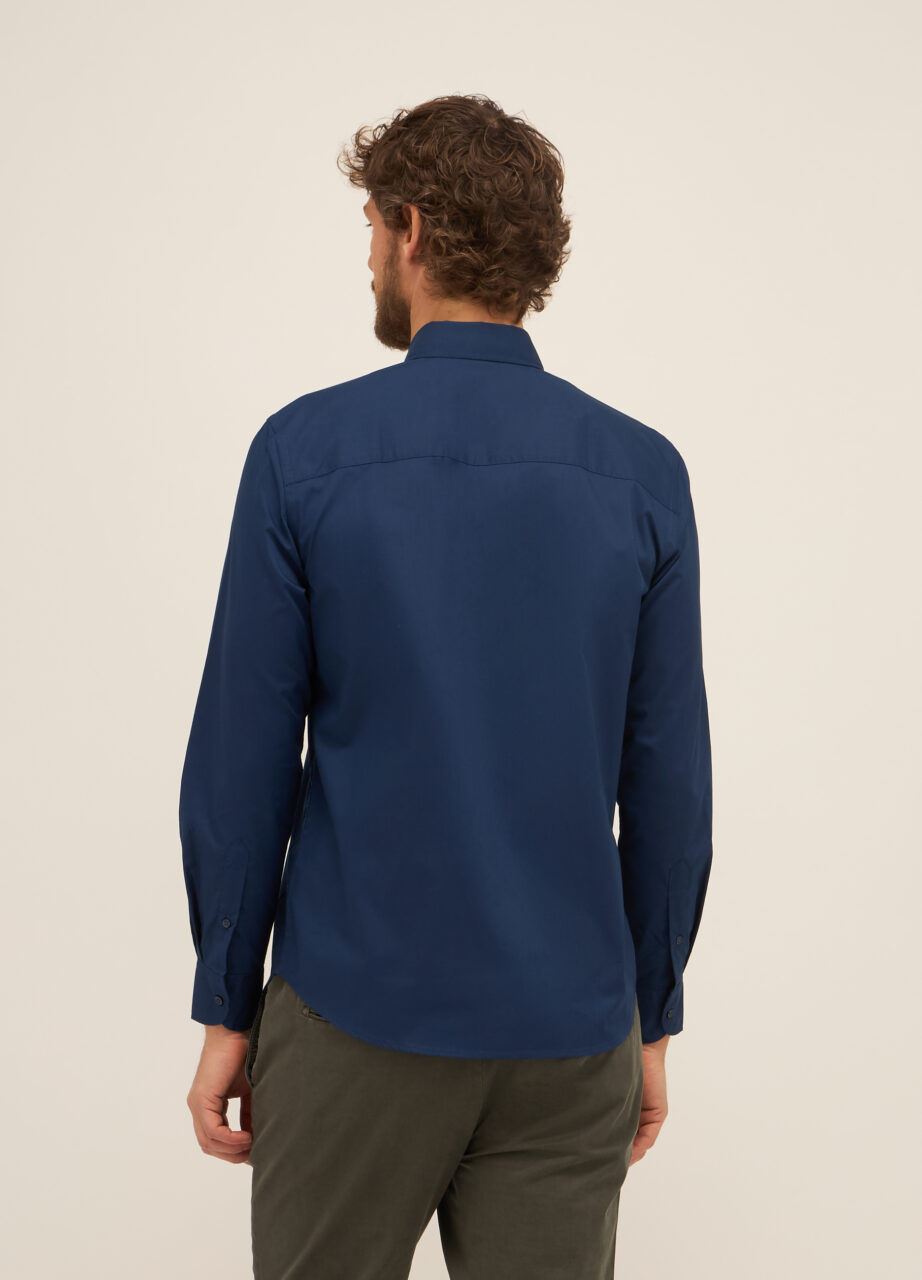 Alternative view of Slim fit košulja s dugmićima u mješavini pamuka za muškarce