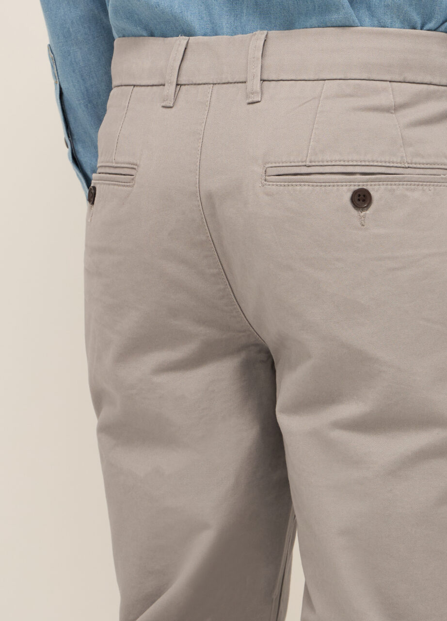 Chino hlače regular fit od čistog pamuka za muškarce - Image 3