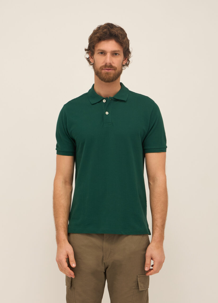 Polo majica s kratkim rukavima od piqué pamuka za muškarce