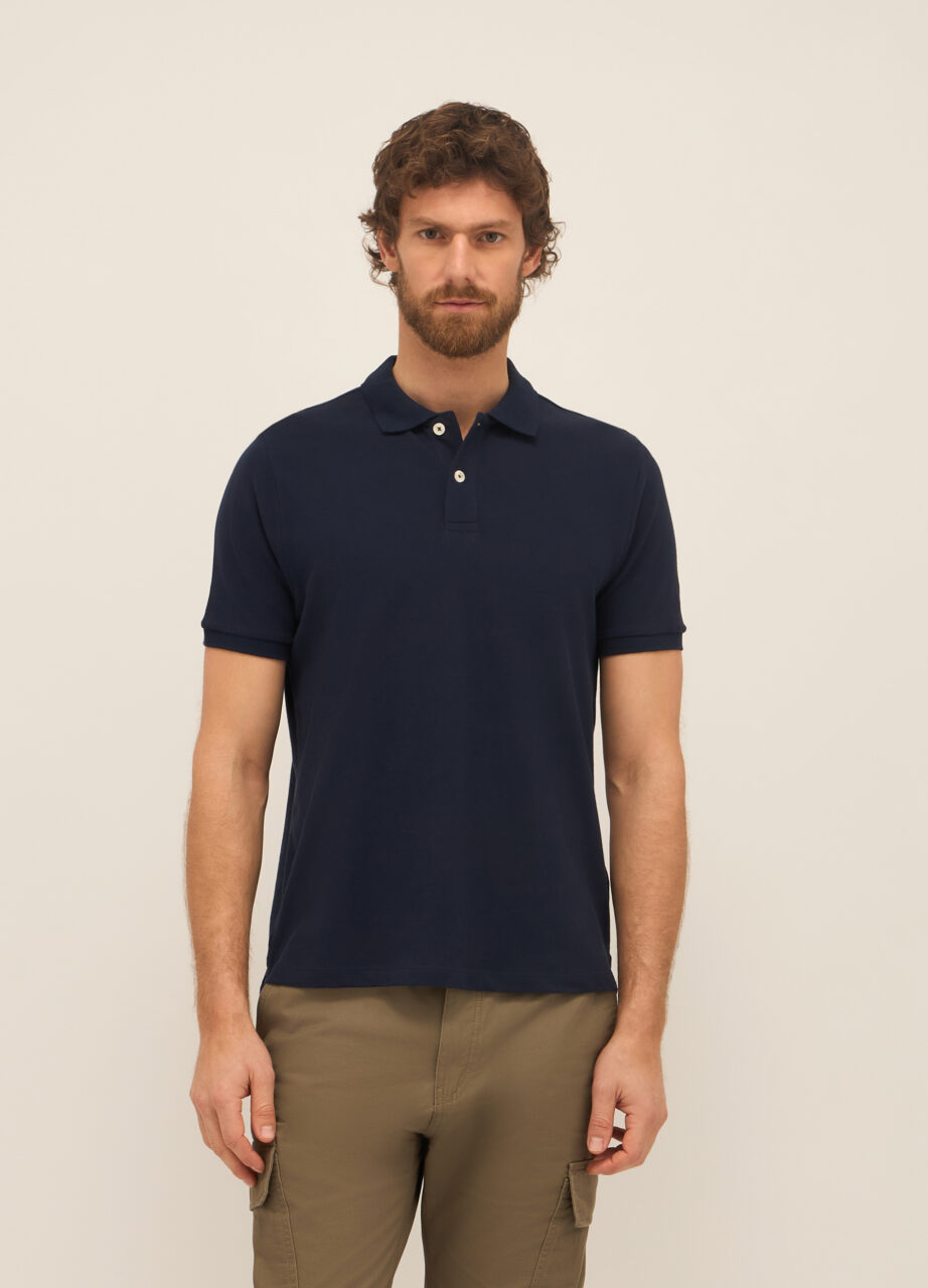 Polo majica s kratkim rukavima od piqué pamuka za muškarce