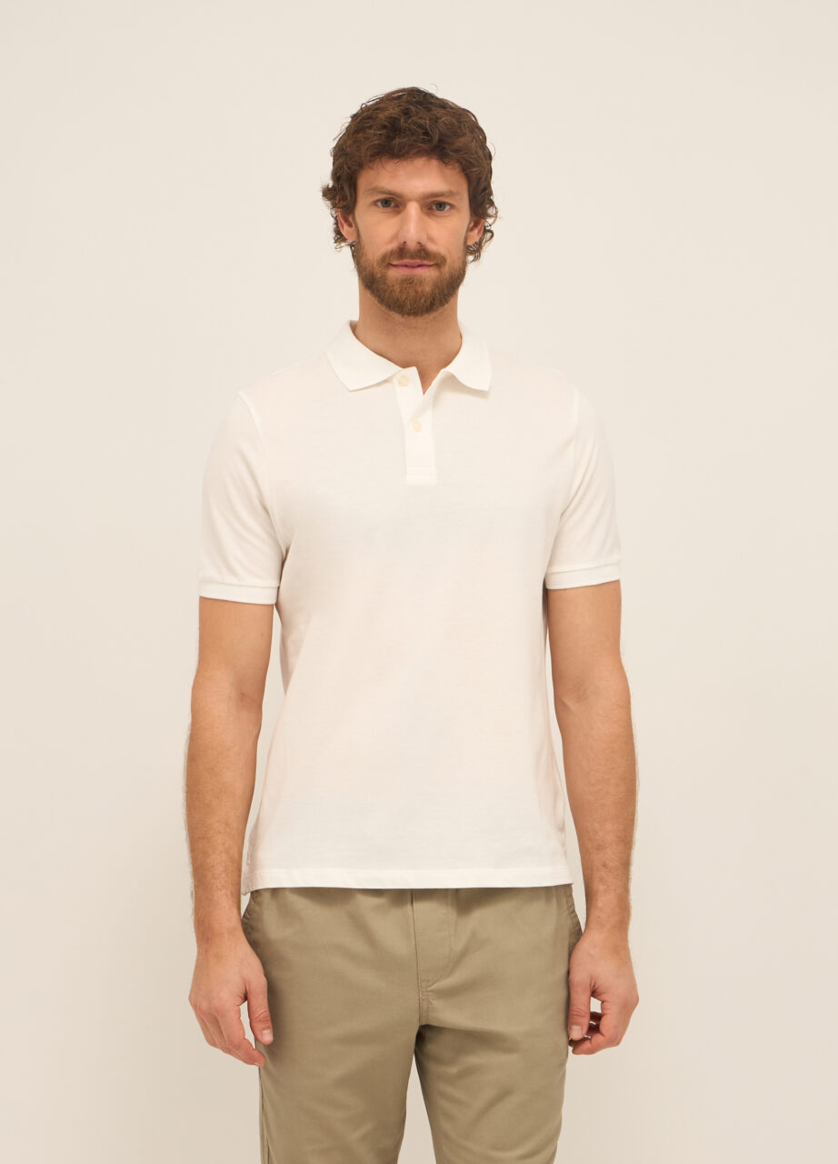 Polo majica s kratkim rukavima od piqué pamuka za muškarce