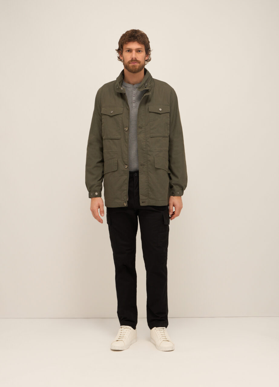 Lagana parka od mješavine pamuka za muškarce