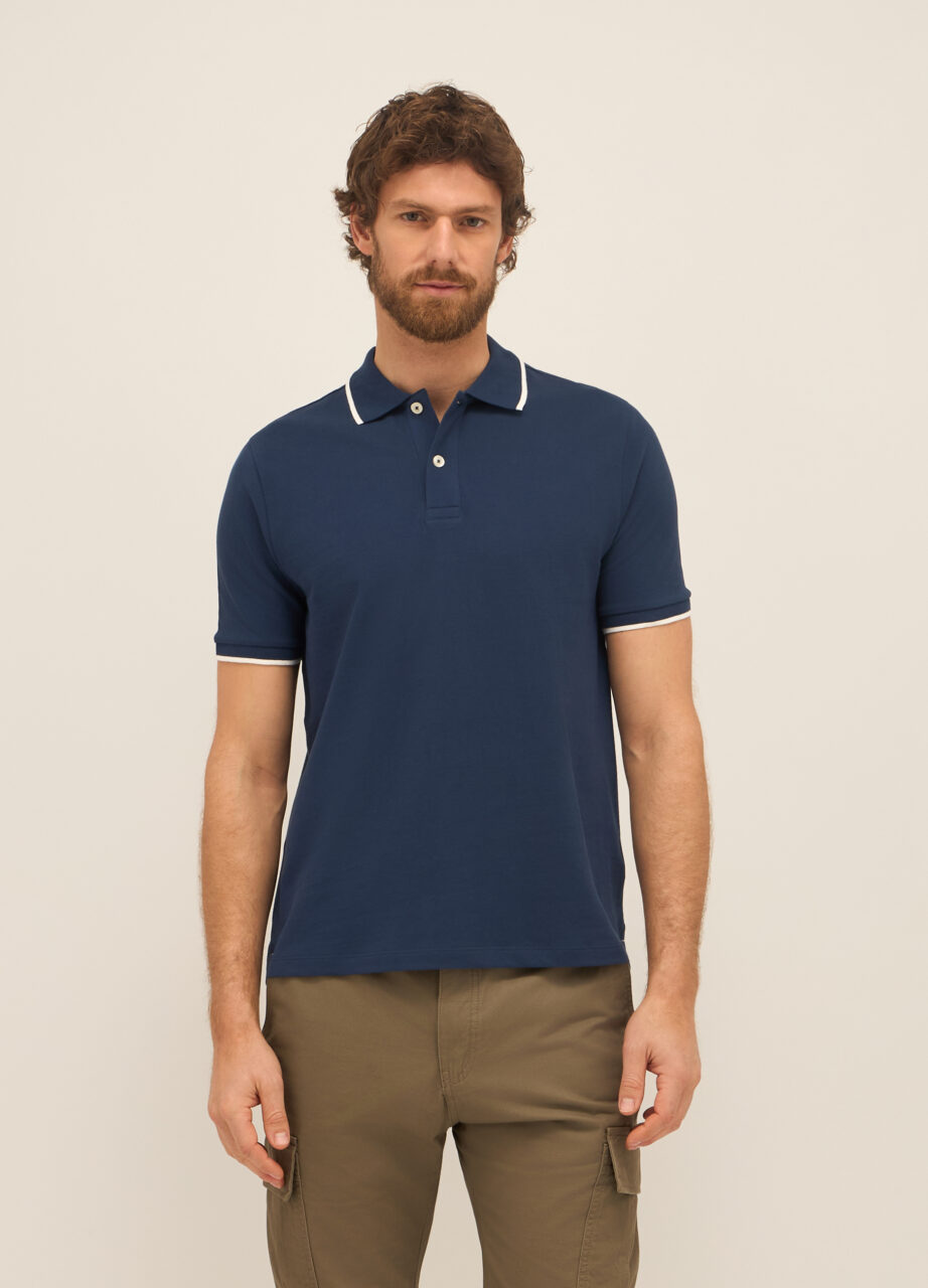 Muška polo majica s kratkim rukavima od pike pamuka