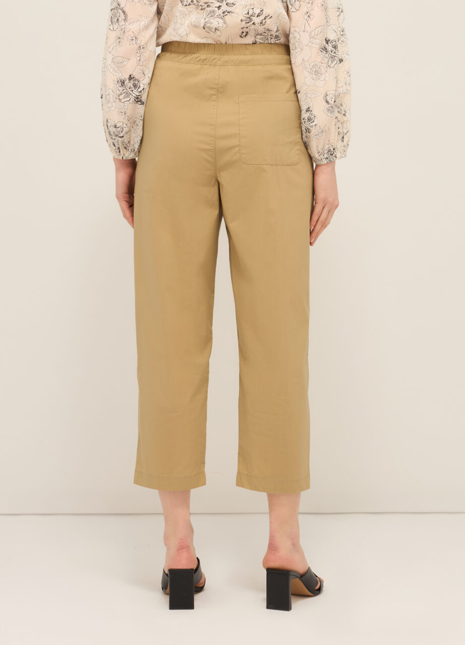 Alternative view of Hlače od popelina mješavine pamuka za žene