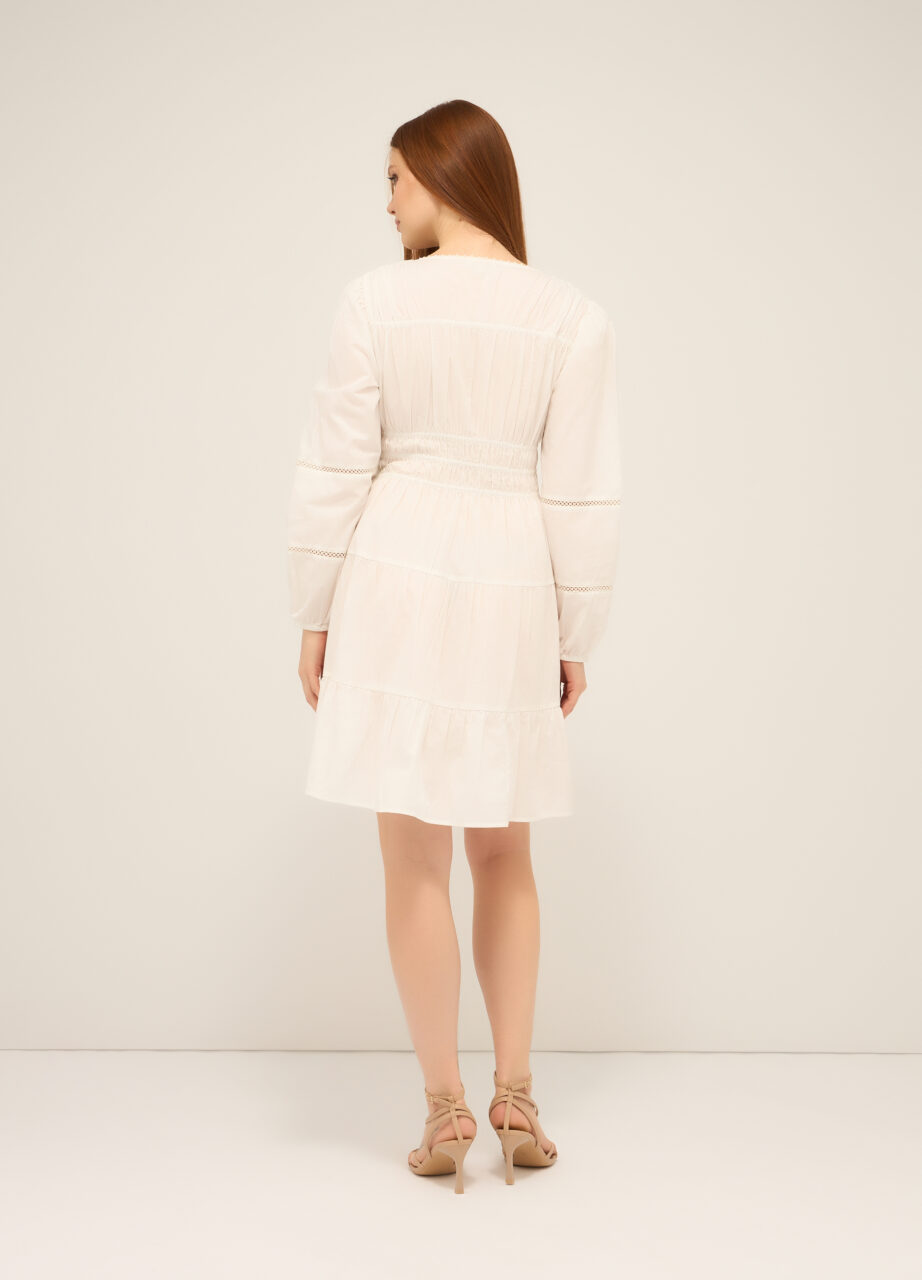 Alternative view of Kratka haljina od čistog pamuka za žene