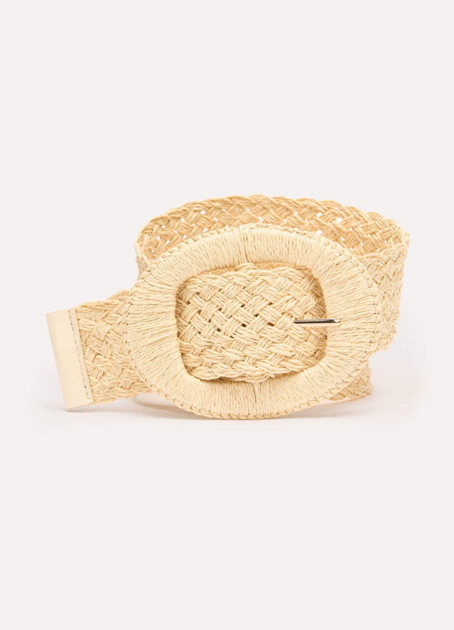 Kaiš pleten od ekološke kože za žene