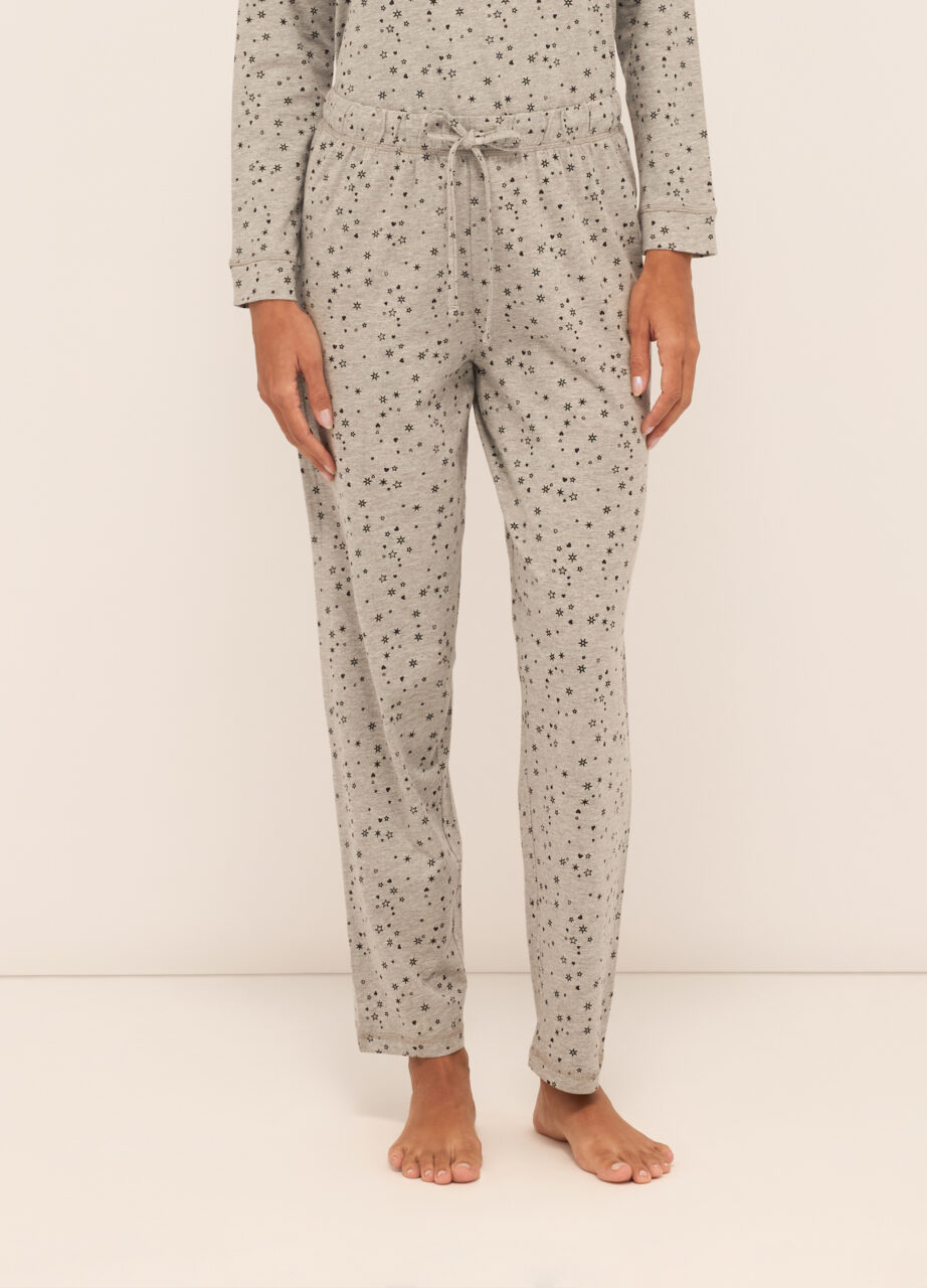 Alternative view of Donji dio pidžame od čistog pamuka za žene