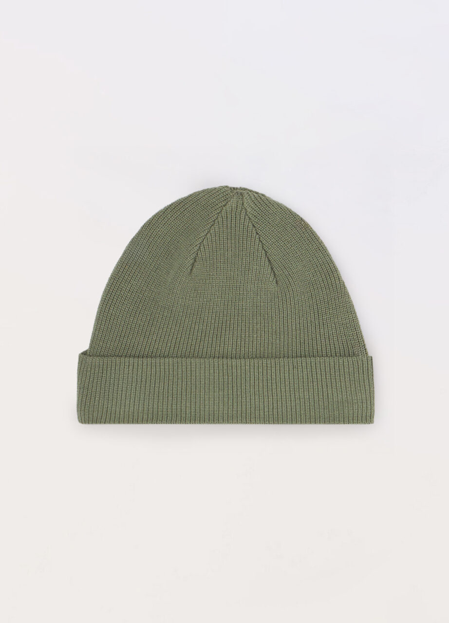 Kapa od čistog pamuka s rebrastim pletenjem za muškarce