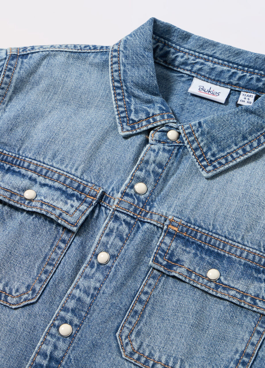 Alternative view of Košulja denim od čistog pamuka za dječaka