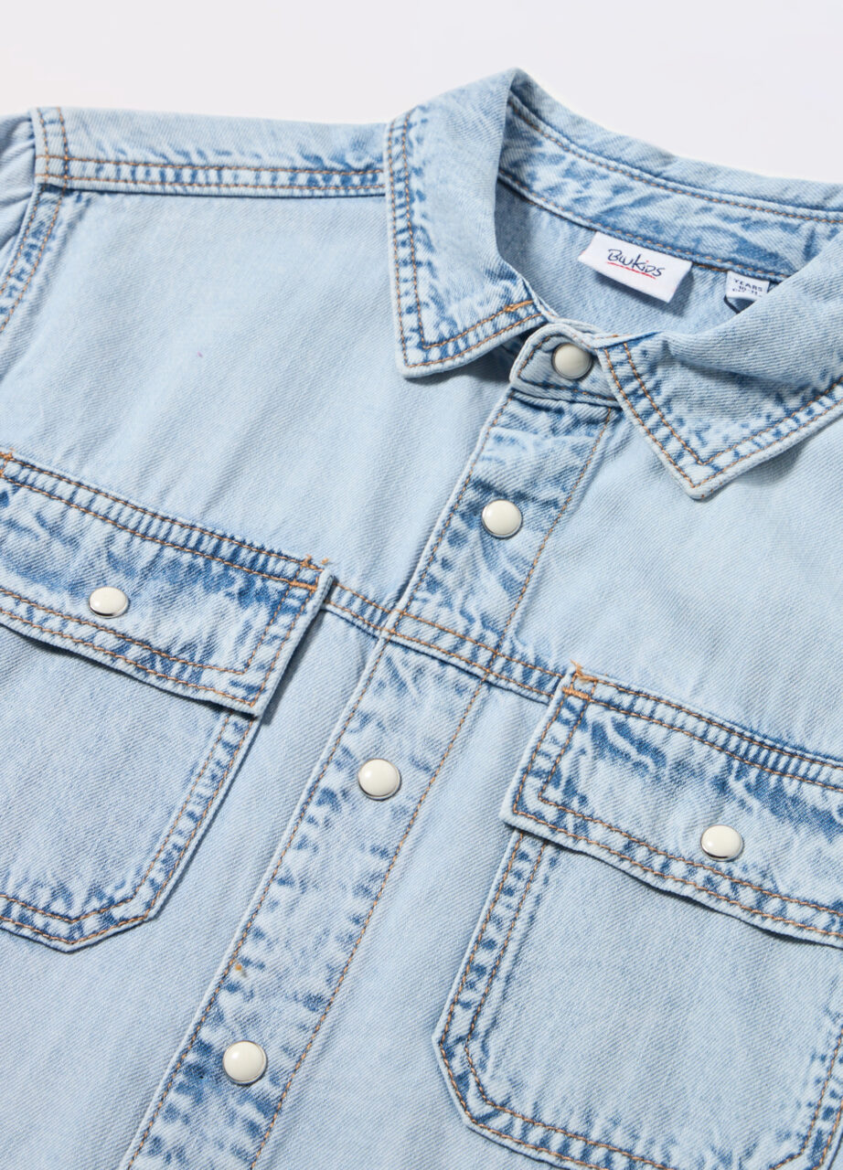 Alternative view of Košulja od denima čistog pamuka za dječaka