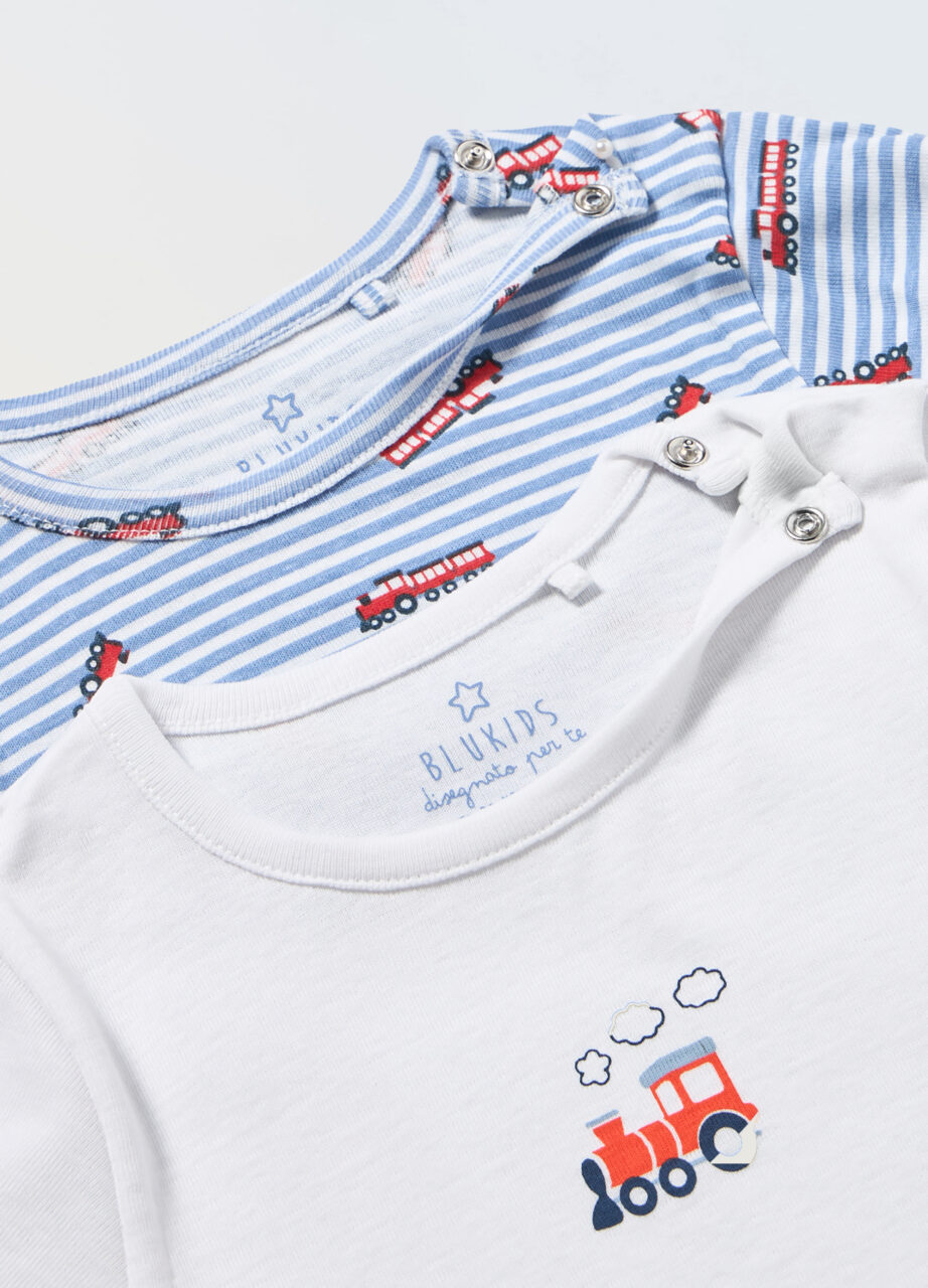 Alternative view of Pakovanje od 2 bodija od čistog pamuka za novorođenče