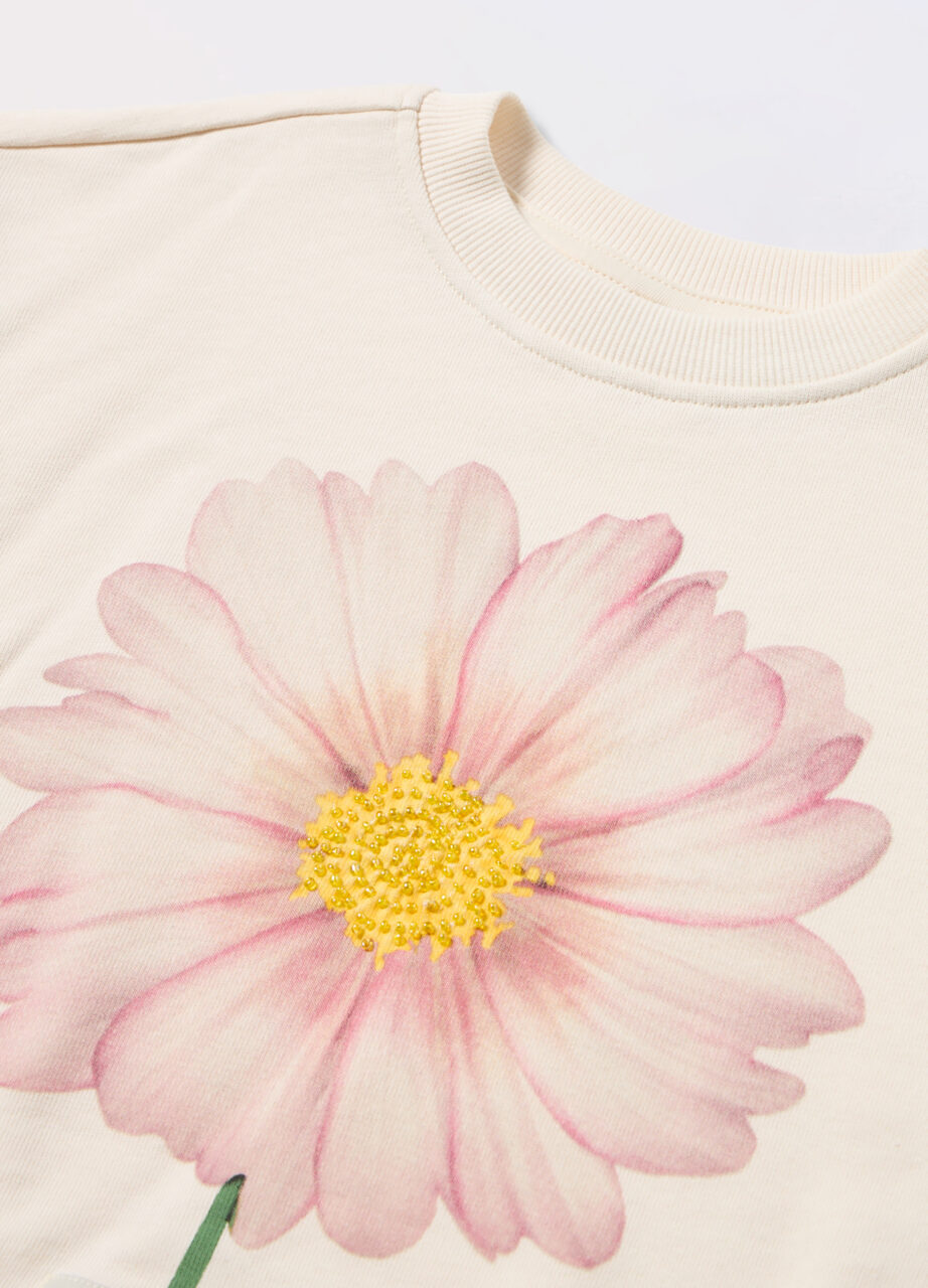 Alternative view of Džemper od french terry mješavine pamuka za djevojčicu