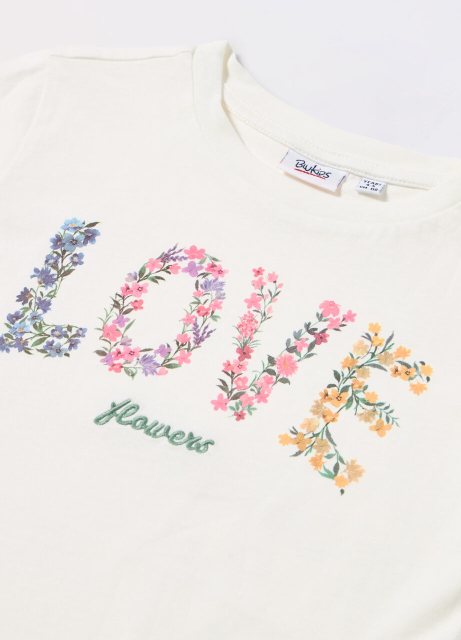 Alternative view of Majica od čistog pamuka za djevojčicu