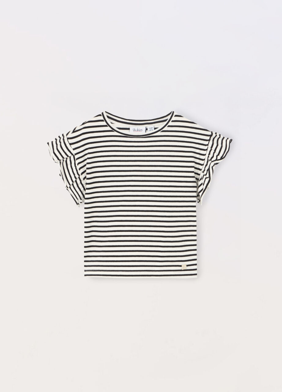 Majica od pamuka sa elastinom za djevojčicu