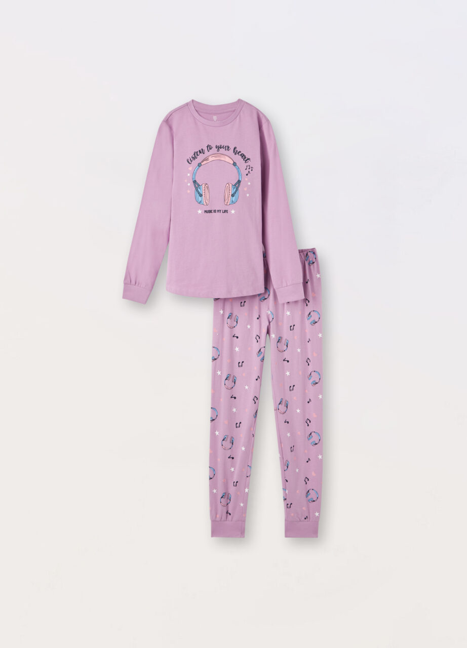 Komplet pidžama od čistog pamuka za djevojčicu