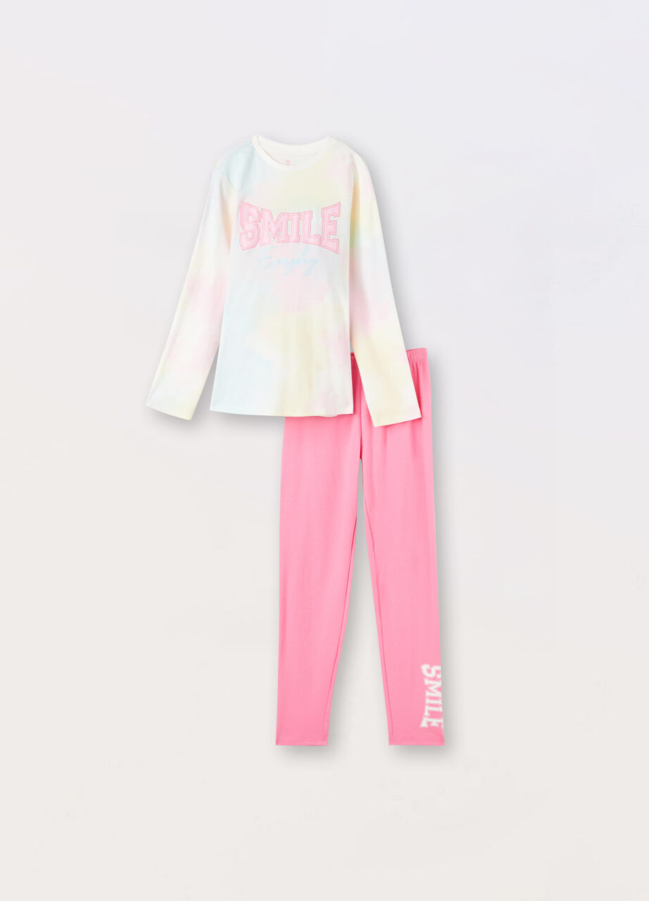 Komplet pidžama od čistog pamuka za djevojčicu