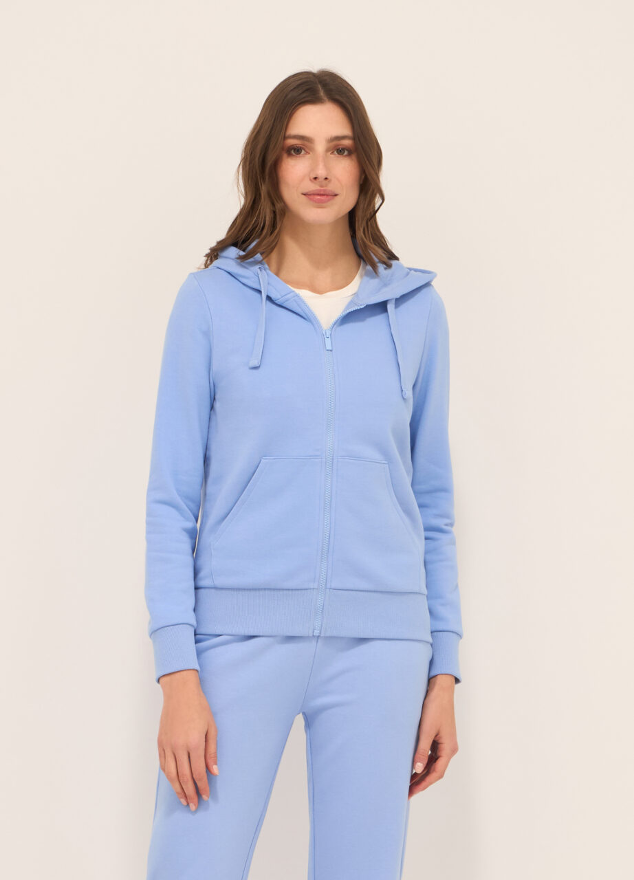 Dukserica u francuskom teriju od mješavine pamuka za žene