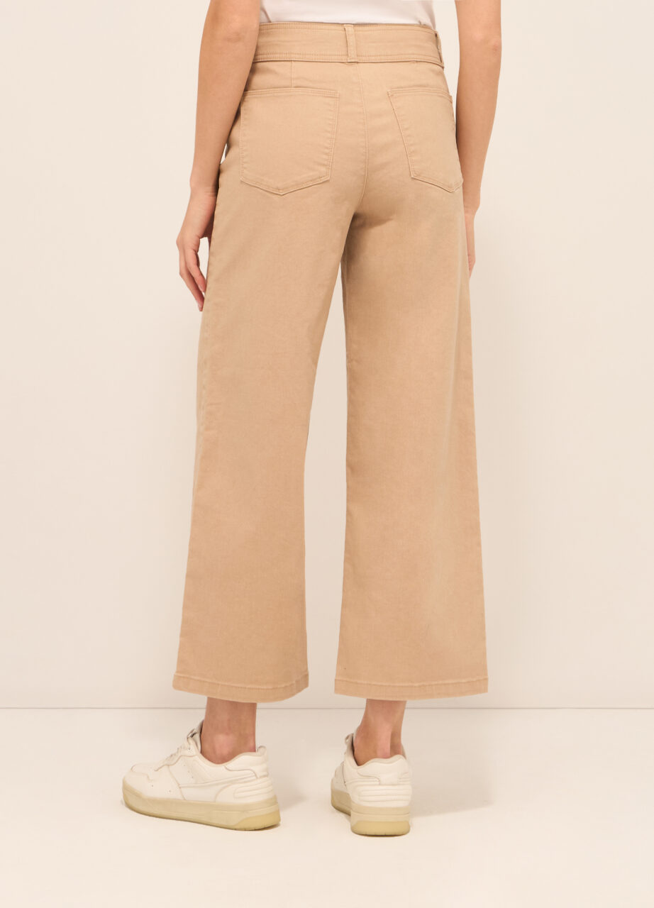 Alternative view of Hlače od twill pamuka s rastezljivim materijalom za žene