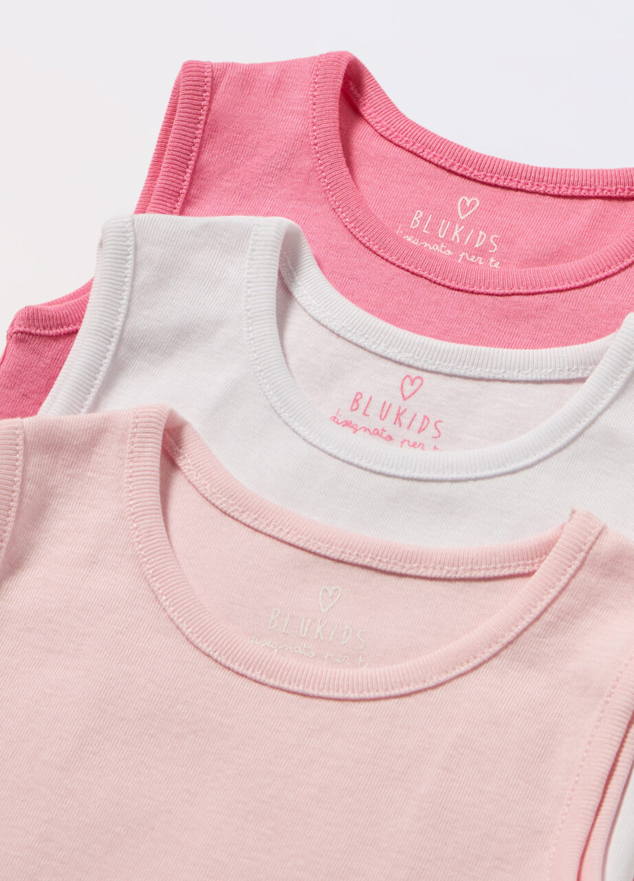 Alternative view of Pakovanje od 3 bodija bez rukava od čistog pamuka za novorođenče