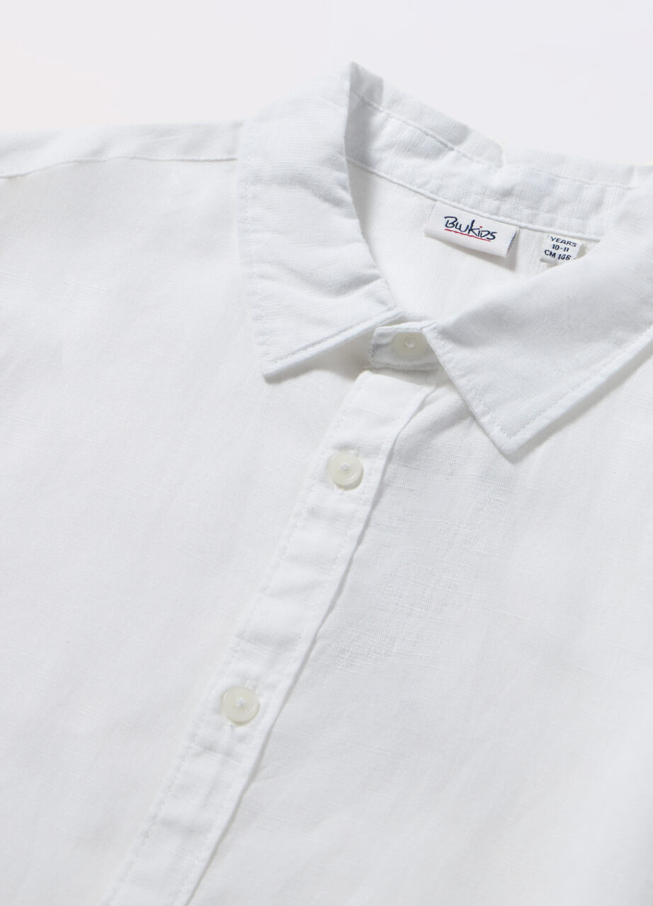 Alternative view of Košulja od mješavine lana za dječaka