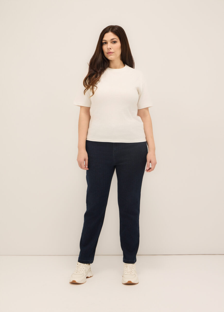 Jeans hlače sa elastinom za žene s punijom figurom