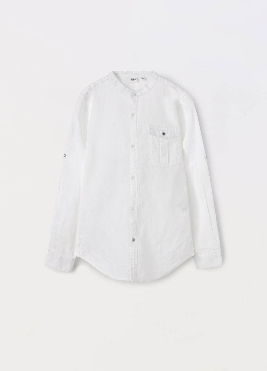 Košulja od mješavine lana za dječaka