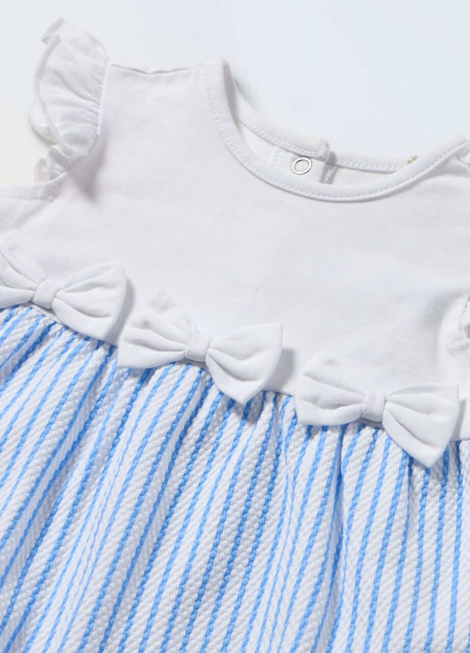 Alternative view of Rastezljivi pamučni kombinezon za novorođenčad