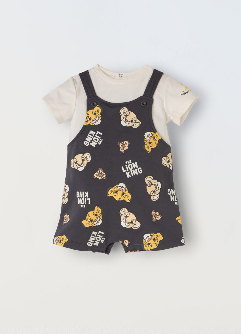 Kombinezon od french terry rastezljivog pamuka za novorođenče