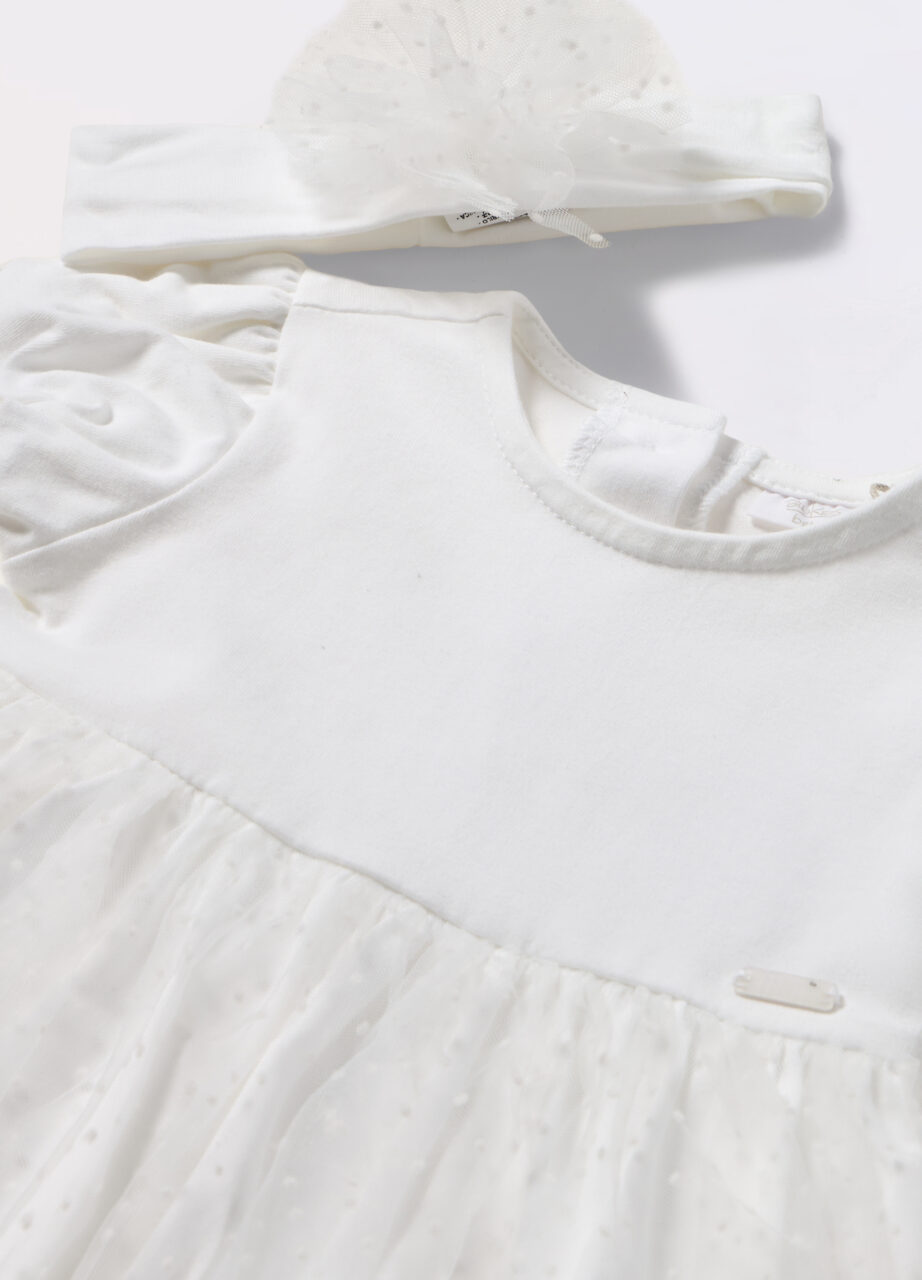 Alternative view of Haljina + trakica od rastezljivog pamuka za novorođenče